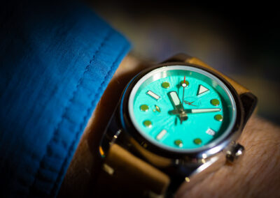 I love wearing this fly fishing watch when I am out on the Farmington River. Photo by Valdorama Media.